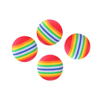 4 bolas de arco-íris para gatos - Ø3.5 cm