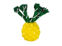 Brinquedo para filhote TPR abacaxi amarelo