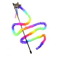 Canne à pêche pour chat rainbow