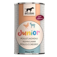 Pâté WILLIAM'S para filhotes sem cereais com frango e cordeiro