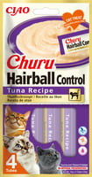 CIAO CHURU golosina anti-bolas de pelo con atún para gatos