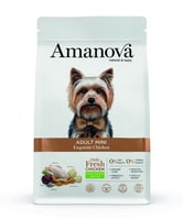 AMANOVA Mini Piensos con 70% de pollo fresco para Perros adultos de tamaño pequeño