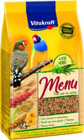 Alimento completo para pássaros exóticos em saqueta fresca