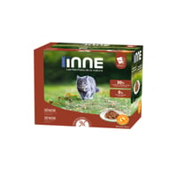 NUTRIVET Inne Pack von 12x85g Frischesachet mit Geflügel für ältere Katzen 