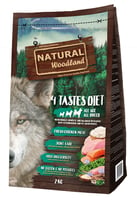 NATURAL WOODLAND 4 Smaken Dieet voor honden van alle leeftijden