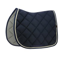 EQUITHEME Zadeldekje Classic gemengd marineblauw - Paardenmaat