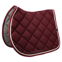 EQUITHEME Zadeldek Classic gemengd bordeaux - Maat Paard