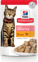 Hill's Katze Adulte Light Huhn Mahlzeiten im Frischebeutel 85g