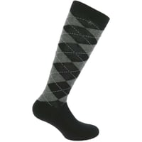 EQUITHEME Calcetines Argyle negro / gris 35-38