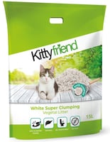 Pflanzliche Klumpstreu White Super Clumping ultra klumpend Kitty Friend