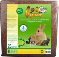 Bodembedekking COCO CLEAN 20 liter - kokosschilfers voor knaagdieren