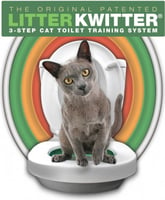 kit WC completo para treino de gatos a usar a sanita Litter Kwitter