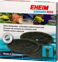 Espumas filtrantes x3 com carvão ativado para filtro Eheim Classic 2217