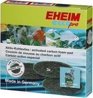 Almofadas de espuma x3 com carvão ativo para filtro Eheim Ecco pro 2032, 2034, 2036