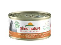  ALMO NATURE HFC Natural - Patê 100% natural com pedaços para Gato adulto 70g - Sabores de carne 