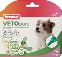 Pipetas repelentes antiparasitárias para cão VETOpure
