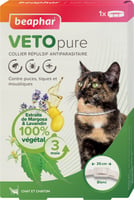 Coleira repulsiva antiparasitária para gatos e gatinhos - sistema anti-estrangulamento Beaphar