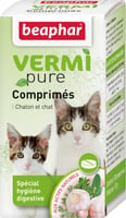 Comprimés purge aux plantes pour chat VERMIpure