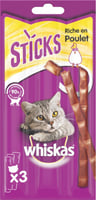Friandises Whiskas Sticks pour chat adulte - 2 saveurs au choix