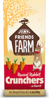 Biscoitos crocantes com cenoura para coelho Tiny Friends Farm