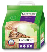 Areia para gato vegetal aglomerante Cat's Best Smart Pellets - Ideal para gatos activos ou de pêlo comprido