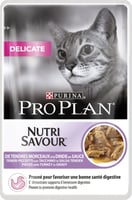 PRO PLAN NutriSavour Delicat Pâtée à la dinde en sauce pour chat