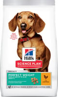 Hill's Science Plan Canine Perfect Weight Adult Small & Mini croquetes para cães pequenos de galinha