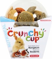 Snacks voor knaagdieren Crunchy Cup Nature wortels-luzerne 200g