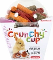 Leckerlis für Nagetiere Crunchy Cup Sticks Luzerne-Karotten- Rote Beete - 180g