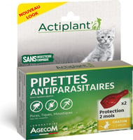  ACTI Pipetas antiparasitárias para gato e filhote de gato
