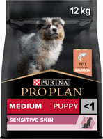 PRO PLAN Medium Puppy Sensitive Skin Ração seca sem cereais para cachorros com salmão