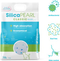 Litière silice pour chat Quality Clean Silica Pearl - 1,6 kg (3.8L)