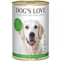 Patê 100% natural Dog's Love para cães adultos com caça sem cereais