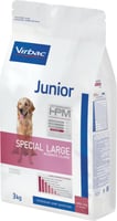 Virbac Veterinary HPM JUNIOR Special Large Ração seca sem cereais para cachorros de grande porte