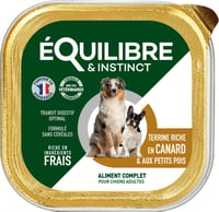 Equilibre & Instinct Paté für erwachsene Hunde Kaninchen mit Erbsen
