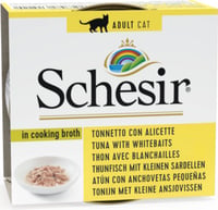 SCHESIR Natur Nassfutter in Bouillon 70g für erwachsene Katzen - 16 Geschmacksrichtungen