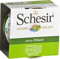 SCHESIR Paté Natural em geleia 85gr para gatos adultos - 13 sabores à escolha