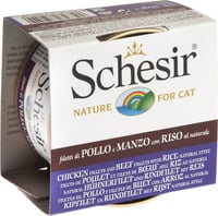 SCHESIR Paté natural 85gr para gatos adultos - 7 sabores à escolha