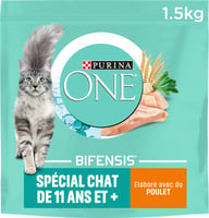 Purina ONE Senior Special für 11+ Katzen mit Hühnchen & Zerealien - 1,5 kg