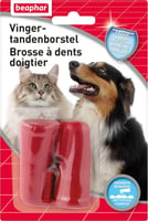 Escova de dentes para cães e gatos de ponta no dedo
