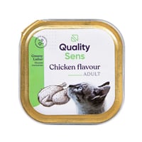 QUALITY SENS Nassfutter Mousse für Katzen - 3 Geschmacksrichtungen - Hühnchen 100g