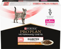 Paté PRO PLAN Veterinary Diets Feline DM ST/OX Manejo de Diabetes sobre de comida con Pollo