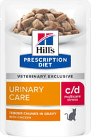 Bustina salvafreschezza HILL'S Prescription Diet Feline C/D Urinary Stress per gatti adulti- 2 gusti a scelta