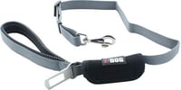 IDOG zwart/grijze comfortleiband met auto-veiligheidssluiting