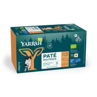 Pack de 8 Paté ecológico YARRAH Bio 100g para gatos