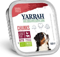 Pâtée en Bouchée Yarrah Bio 150g Sans Céréales pour Chien Adulte - 3 saveurs