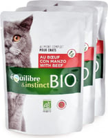 BIO Equilibre & Instinct Adult mit Gemüse und Rindleisch für Katzen