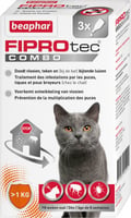 FIPROtec Combo, pipette anti-pulci e anti-zecca e pidocchi per gatto e furetto