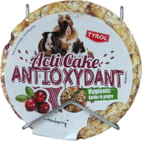 Tyrol snack dischetto compresso mais roffiato e cranberry, acti'cake antiossidante per conigli e roditori. snack sano e goloso. 100g 100G - 3,3x9,5x10