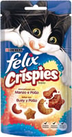 FELIX Crispies Snacks Guloseimas para gatos - 2 sabores à escolha